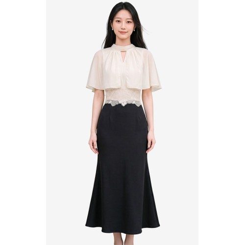 4✮- PGFRY8267 - Mermaid Midi Dress (Top+Skirt)
