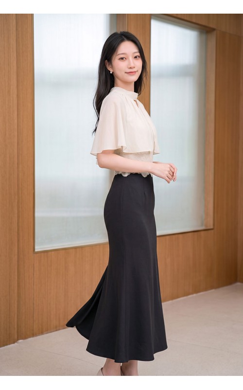 4✮- PGFRY8267 - Mermaid Midi Dress (Top+Skirt)