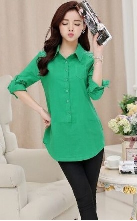 4✮- Long Casual Shirt - IDF9619 (Ready Stock)