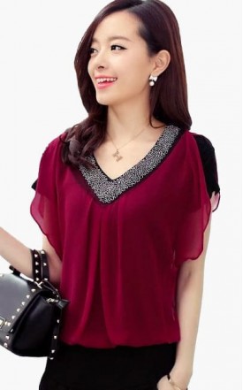 4✮- Top - ZUFT85968 (Small Cutting)(Ready Stock)