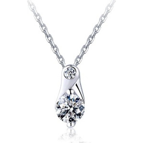 Silver & Crystal - Necklace - CDJ0012