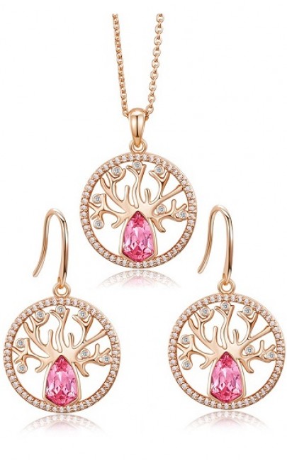 Crystal - Life Tree Necklace and Earring - CDJC00183