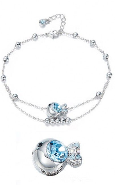 Crystal - Fish Anklet - CDJC0060