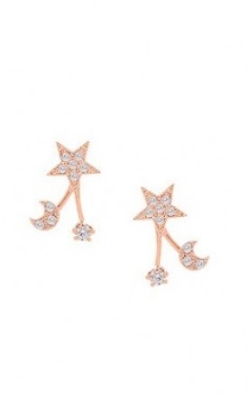 Silver - Stars Earring - YJJ063