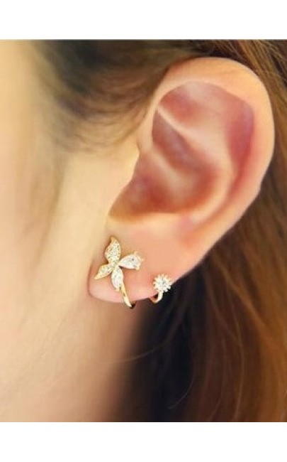 Silver - Butterfly Earring - YJJ073 Silver - Butterfly Earring - YJJ073