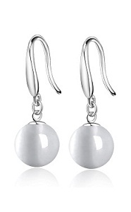 Silver - The Petrifaction of Cat Eye - Earring 