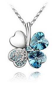 Crystal - Clover Leaf - Necklace 