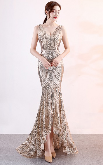 4.5✮- Mermaid Midi Dress - FKLC1578
