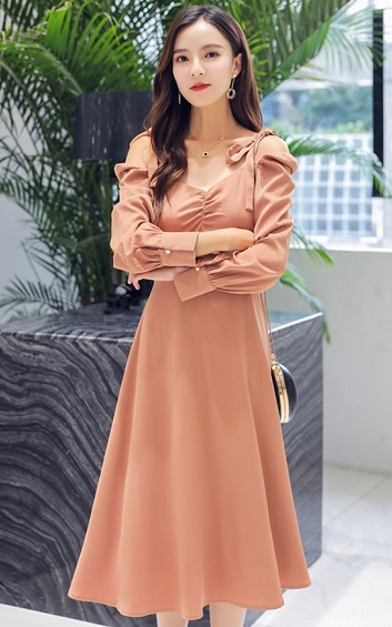 4✮- Knee Dress - AFFT90359 (Ready Stock)