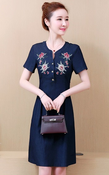4✮- Denim Dress - DJFM9962 / BY9172
