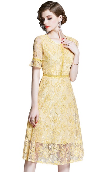 4✮- Knee Dress - HHFS6178 / MY1102