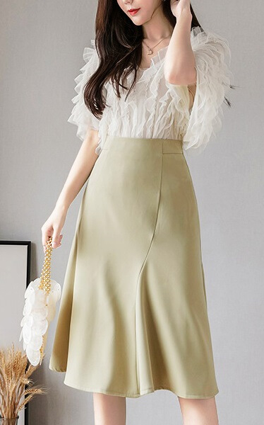 4✮- Knee Skirt - ISFS33819