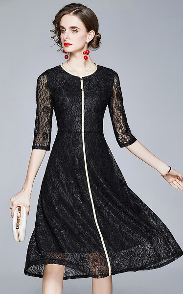 4✮- Knee Dress (Small Cutting) - IXFS39711