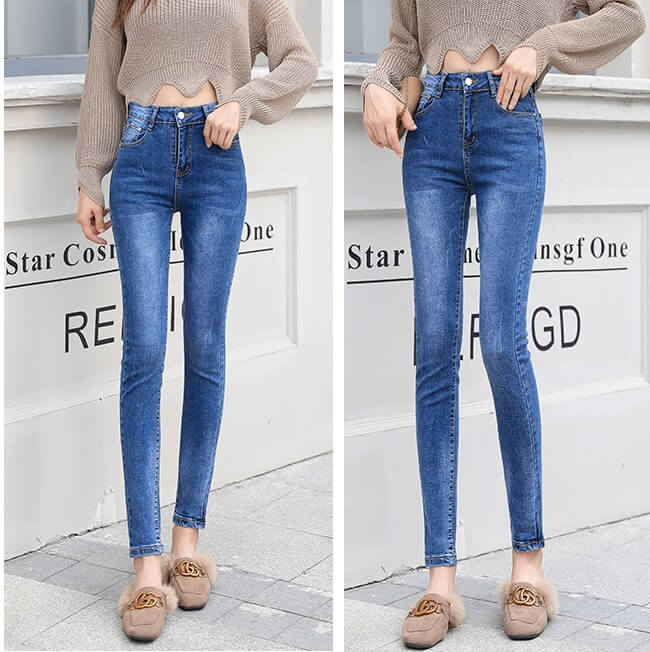 4✮- Elastic Denim Pants - JCFS44504 4✮- Elastic Denim Pants - JCFS44504