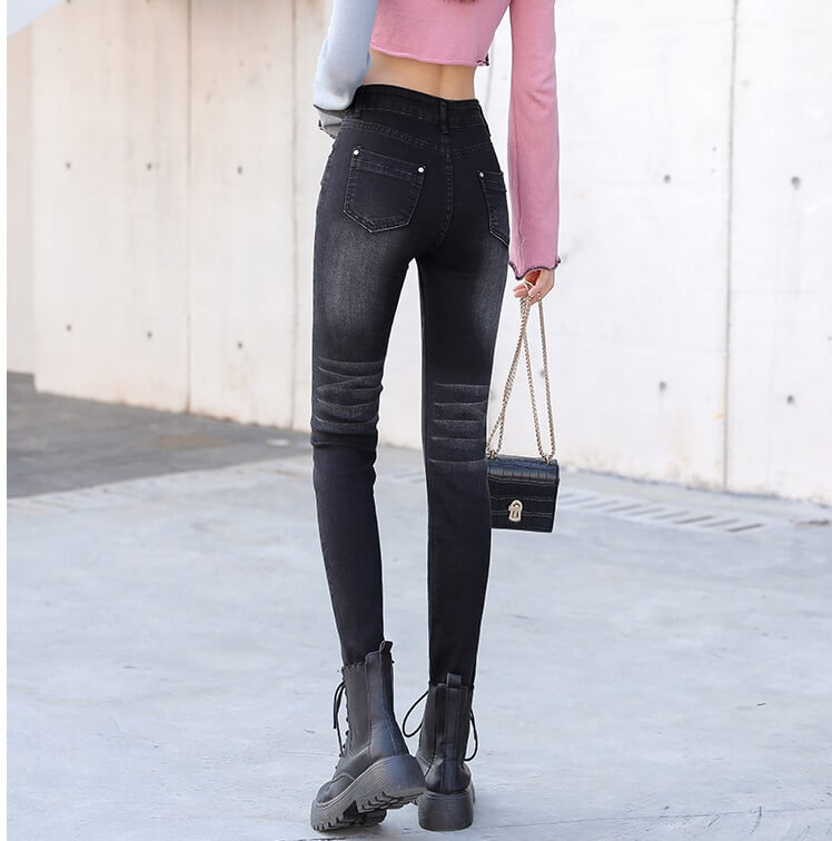 4✮- Elastic Denim Pants - JCFS44504 4✮- Elastic Denim Pants - JCFS44504
