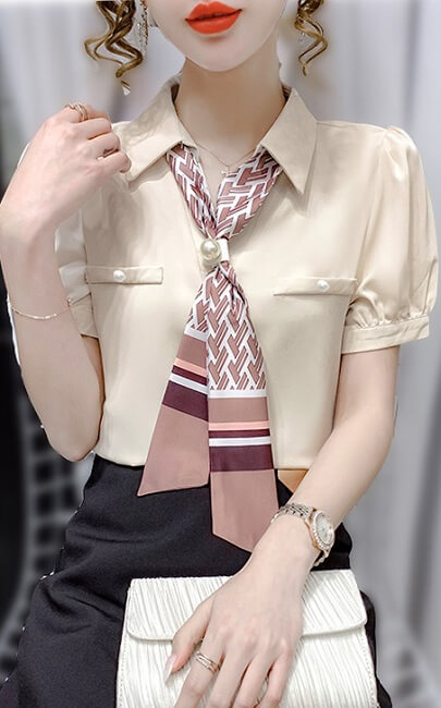 4✮- Casual Shirt (With Tie) - KAFRS12776