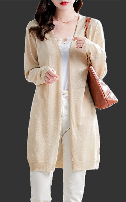 4✮- Long Cardigan - KTFRS40038