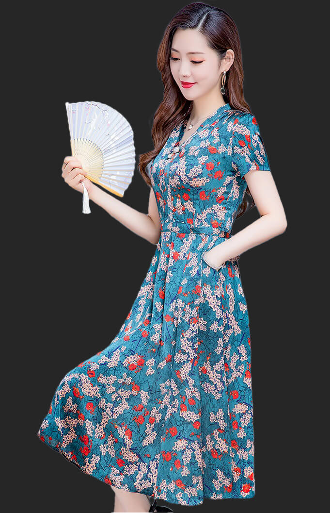 4✮- Knee Dress (Small Cutting) - KUFRS41047