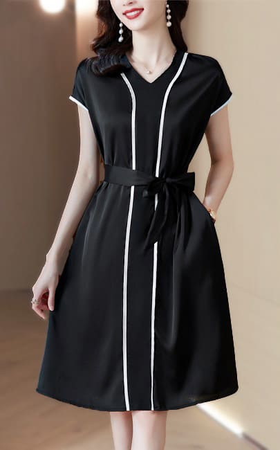 4✮- Knee Dress - LJFM9220