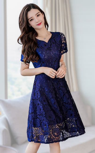 4✮- LPFM13389 / BY665 - Knee Dress (Small Cutting) 