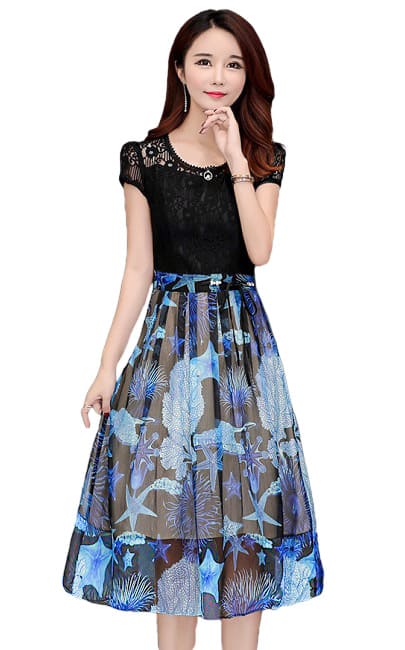 4✮- Knee Dress - LWFM19698