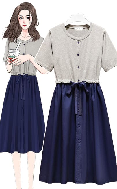 4✮- Knee Dress - MDFMY3440