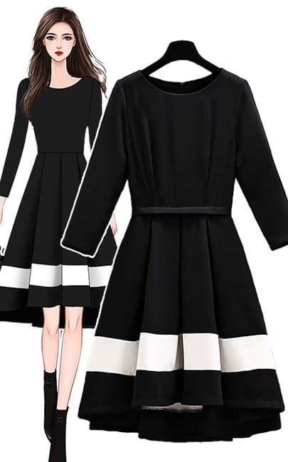 4✮- Knee Dress - MHFM28794
