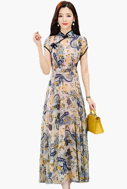 4✮- Midi Dress (Cheongsam) - MOFRM1679