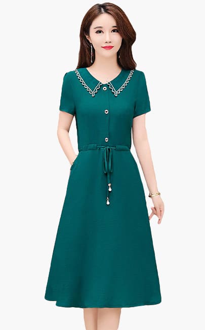 4✮- MRFRM3891 - Knee Dress (Small Cut)