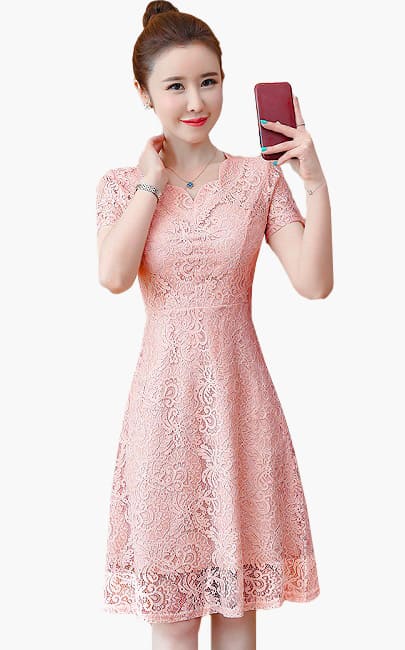 4✮- NDFMY2286 / BY921 - Knee Dress