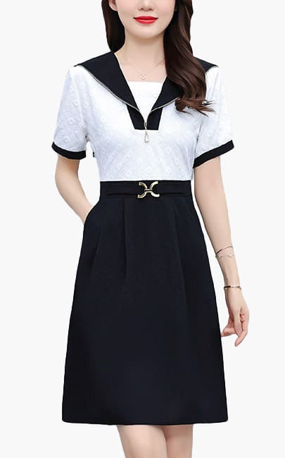 4✮- NDFRM19839 - Knee Dress