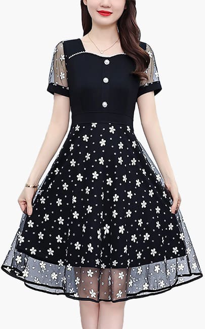4✮- NFFRM19772 - Knee Dress