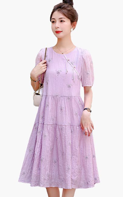 4✮- NFFRM22081 / BY604 - Knee Dress