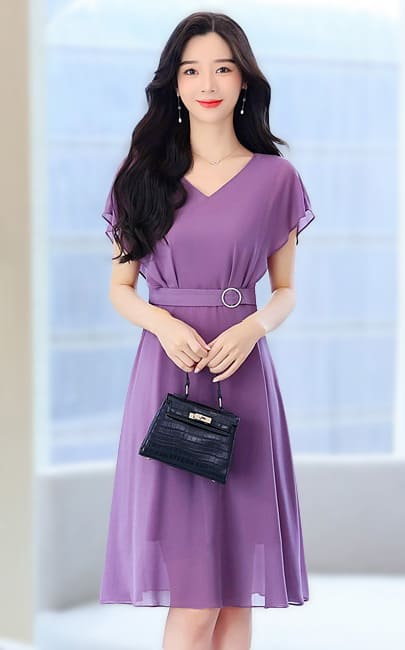 4✮- NPFPF4263 / RY42 - Knee Dress (Small Cut)