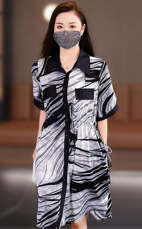 4✮- NVFPF15479 / BY585  - Knee Dress