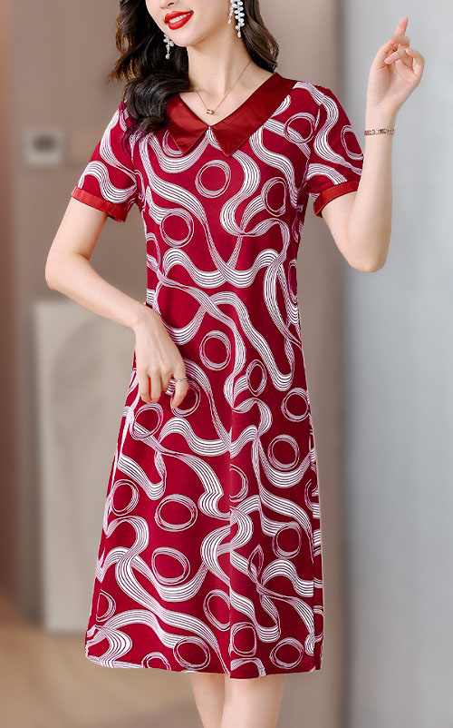 4✮- NYFPF21752 / MY4285 - Knee Dress  (Small Cut)