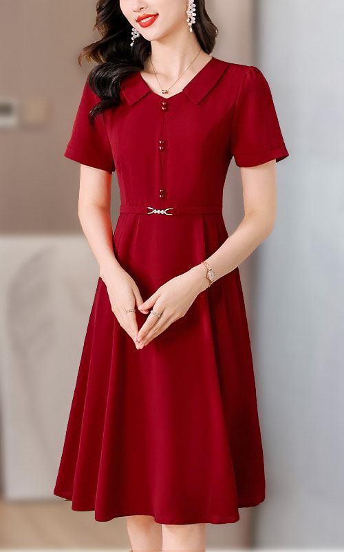 4✮- NYFPF21753 - Knee Dress  (Small Cut)