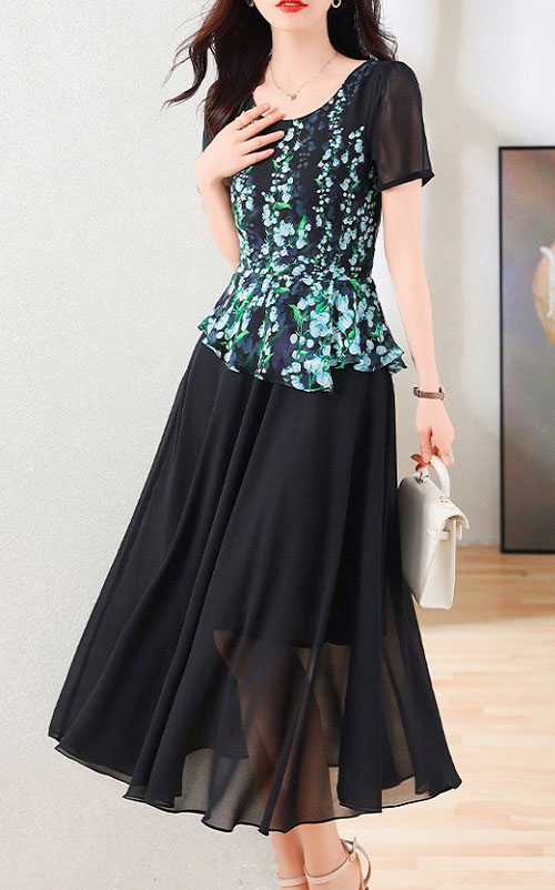 4✮- OAFRM32255 - Midi Dress (Small Cut)