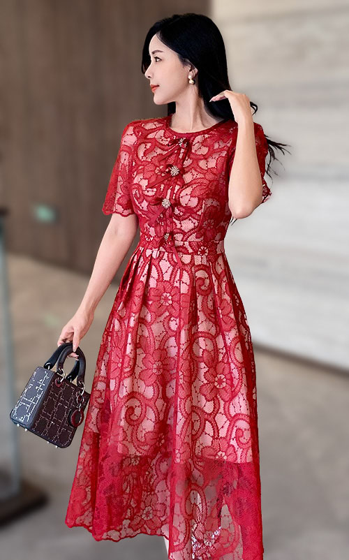 4✮- OBFPF28754 - Midi Dress (Small Cut)