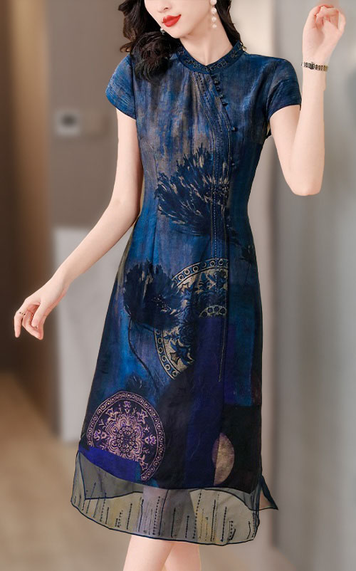 4✮- ODFMY260 - Midi Dress (Small Cut)