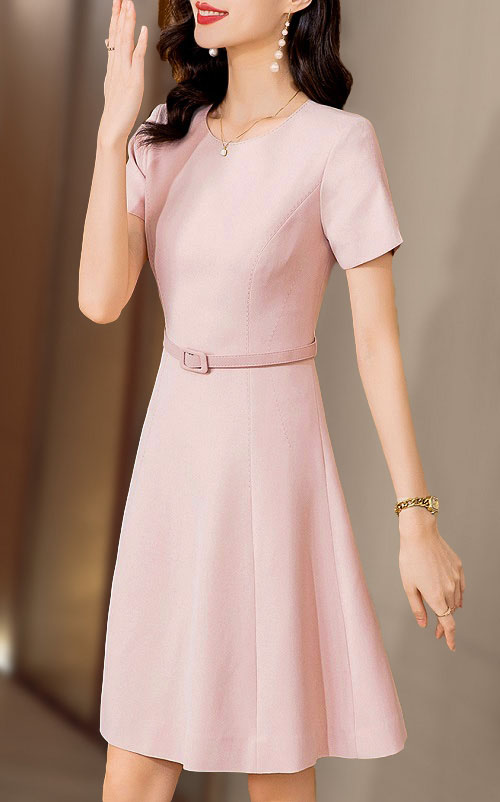 4✮- ODFMY492 - Knee Dress (Small Cut)