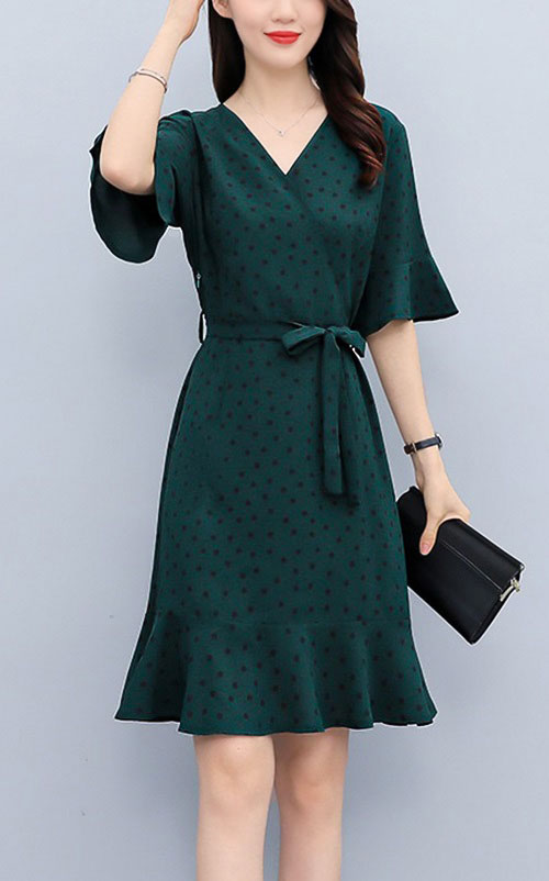 4✮- ODFMY776 / MY7836 - Mermaid Knee Dress