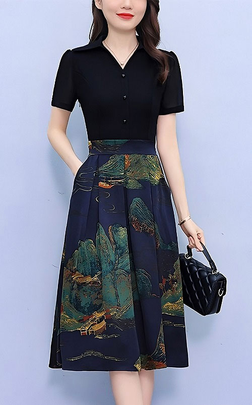 4✮- OEFMY1593 - Knee Dress