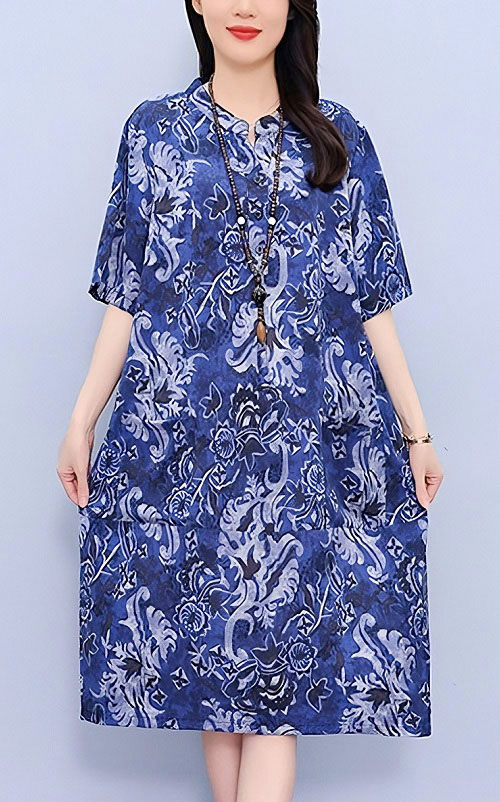 4✮- OMFMY10792 - Knee Dress