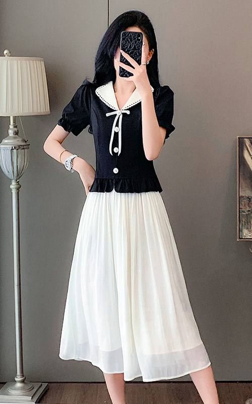 4✮- OSFBY9140 - Midi Dress (Top+Skirt) (Small Cut)