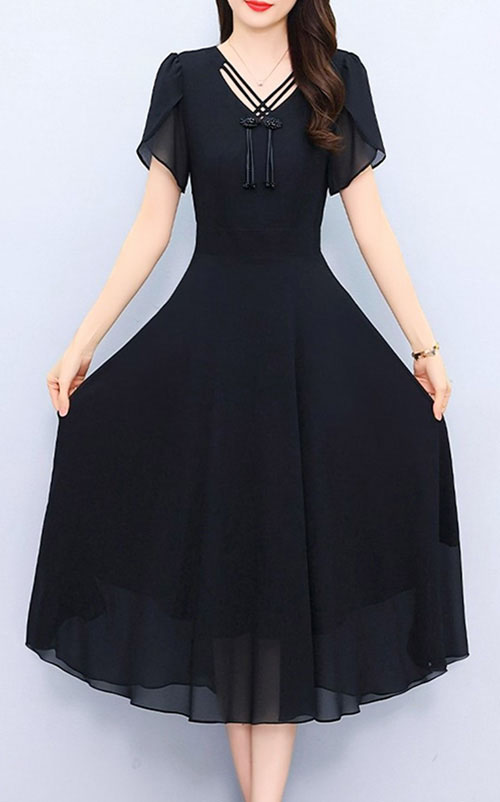 4✮- OTFMY14382 - Midi Dress