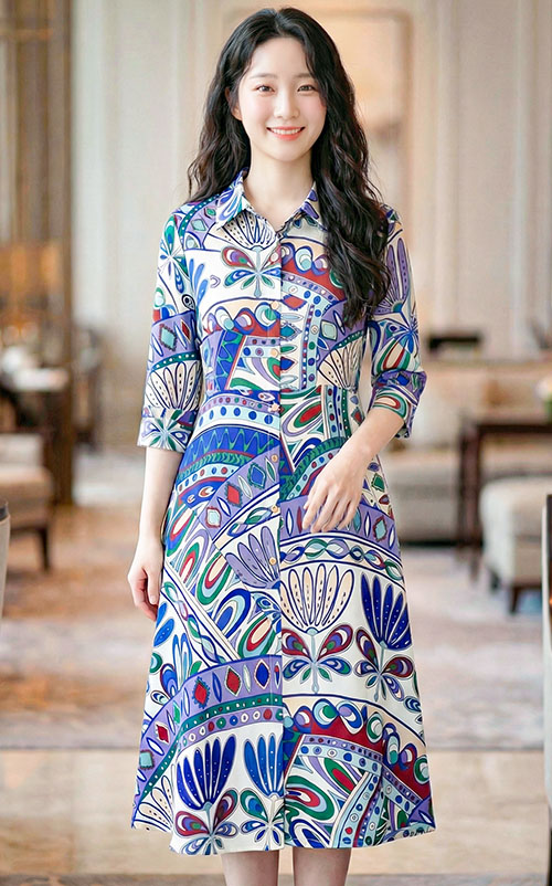 4✮- OYFRY1438 - Midi Dress