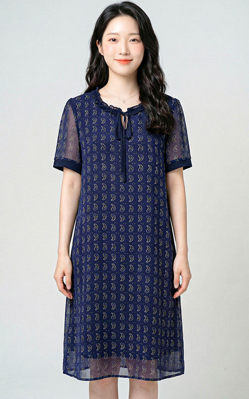 4✮- OYFRY206 / RY4949 - Knee Dress