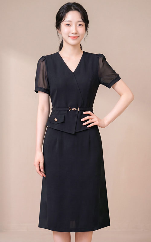 4✮- PAFRY2984 - Bodycon Dress (Small Cutting)