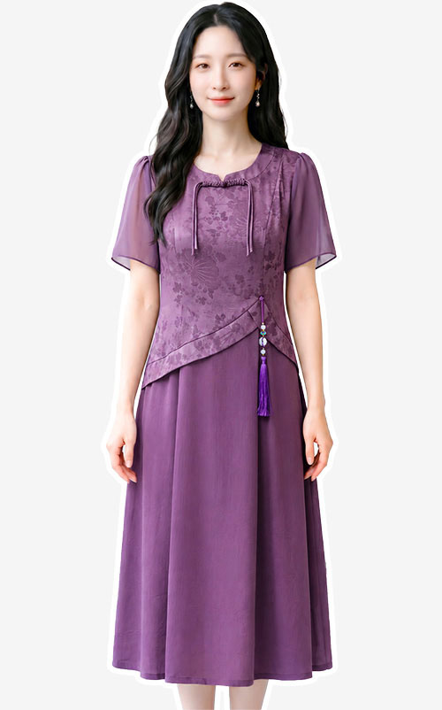 4✮- PBFRY3958 - Midi Dress